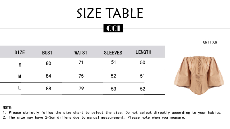 CCI Elegant White Shirt For Women Slash Neck Long Sleeve Top Solid Blouse Female Fashion Clothing 2022 Summer Free Shipping