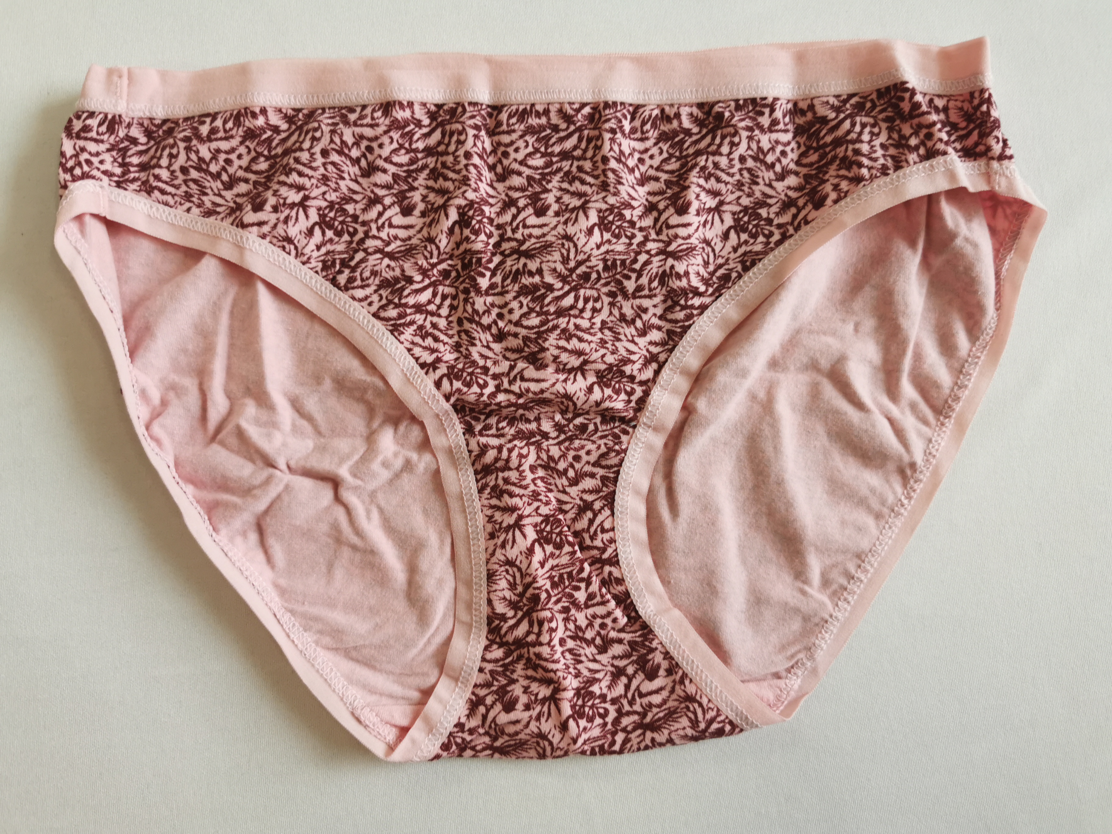 Ladies's brief bikini women's brief bikini cotton spandex printed solid hot selling 